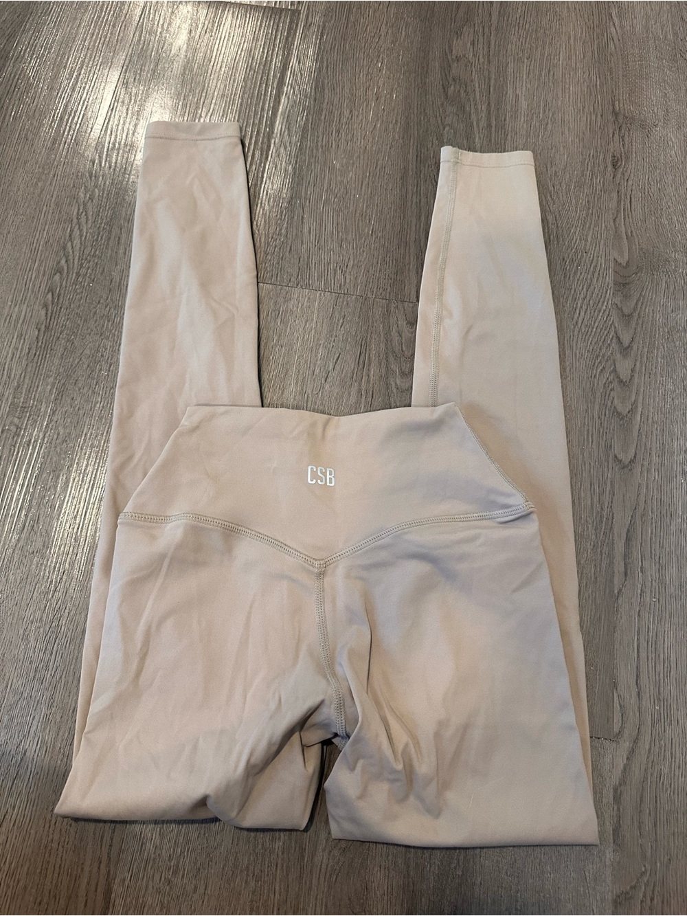 Crop shop boutique beige leggings